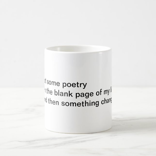 Put some poetry coffee mug (Center)