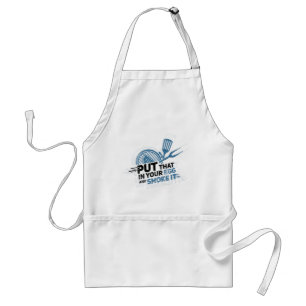 Put That in Your Egg BBQ Gag Adult Apron