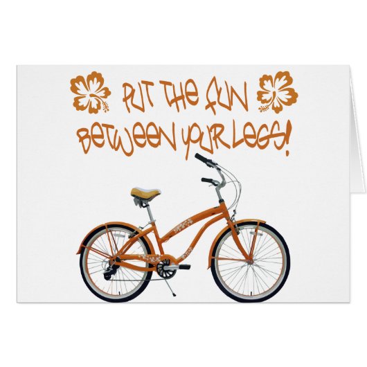 Put the FUN between your legs - Orange Cards (Front Horizontal)