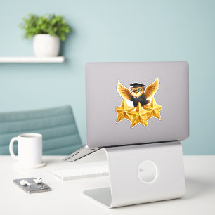 Put the owl three gold stars, achievement custom v sticker