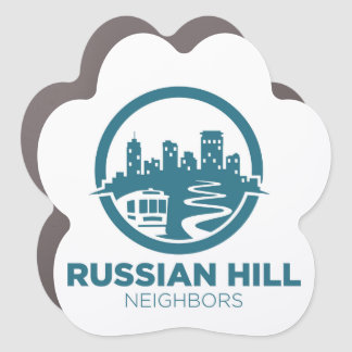 Put you print on the neighborhood! car magnet