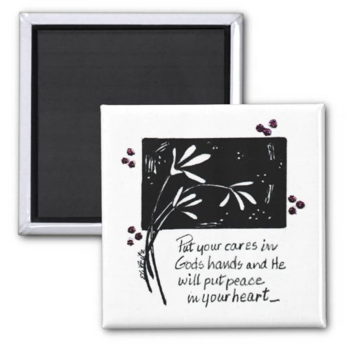 Put Your Cares in Gods Hands Magnet
