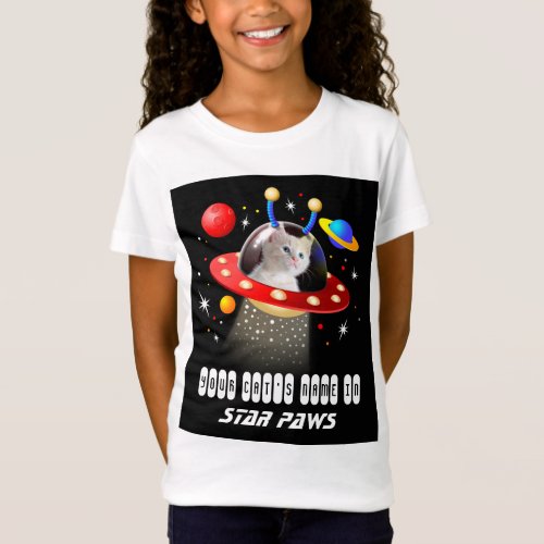 Put your Cat in an Alien Spaceship UFO Sci Fi Film T_Shirt