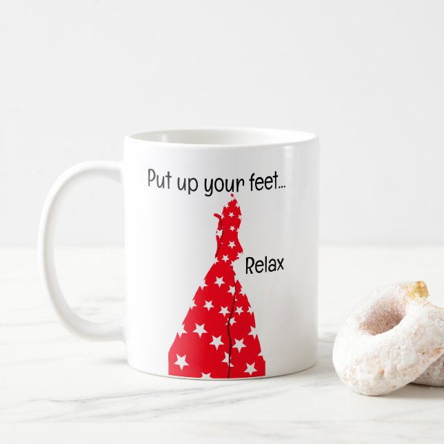 Put Your Feet Up Relax Mug (With Donut)