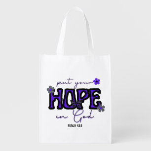 Put Your Hope in God Reusable Grocery Bag
