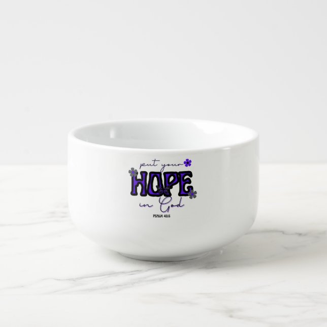 Put Your Hope in God Soup Mug (Front)