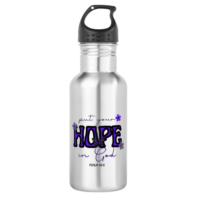 Put Your Hope in God Water Bottle (Front)