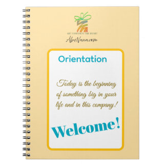 Put Your Logo Here New Employee Orientation Notebook