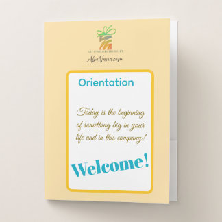 Put Your Logo Here New Employee Orientation Pocket Folder