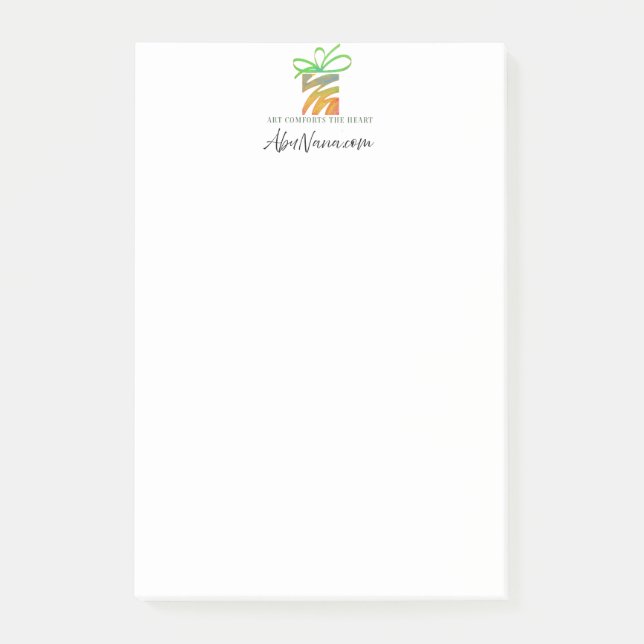 Put Your Logo Here Tablet Post-it Notes (Front)