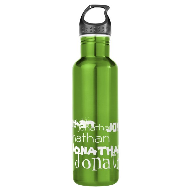 Put Your Name All Over this Reusable Stainless Steel Water Bottle (Front)