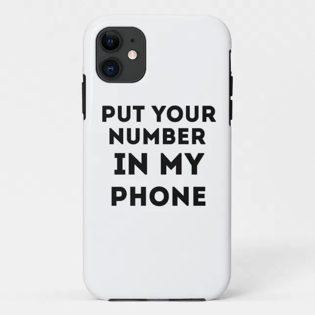 how to put a number on my iphone