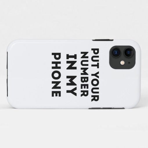 Put Your Number In My Phone CaseMate iPhone Case Zazzle