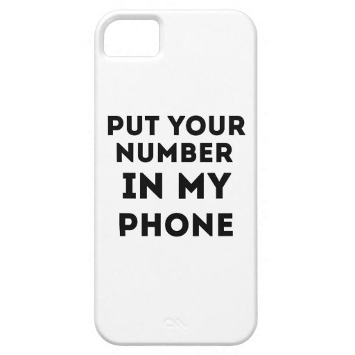 Put Your Number In My Phone iPhone SE/5/5s Case | Zazzle