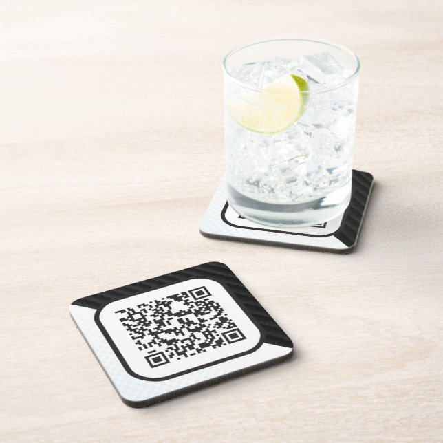Put your Scannable QR code on these Drink Coaster (Right Side)