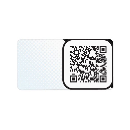 Put your Scannable QR code on these Label