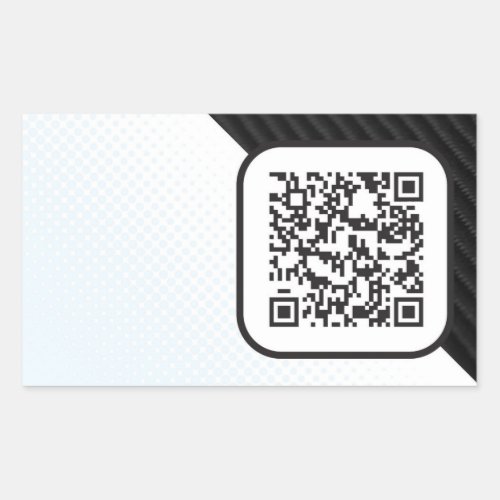 Put your Scannable QR code on these Rectangular Sticker