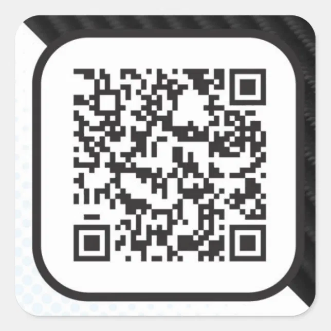 Put your Scannable QR code on these Square Sticker | Zazzle