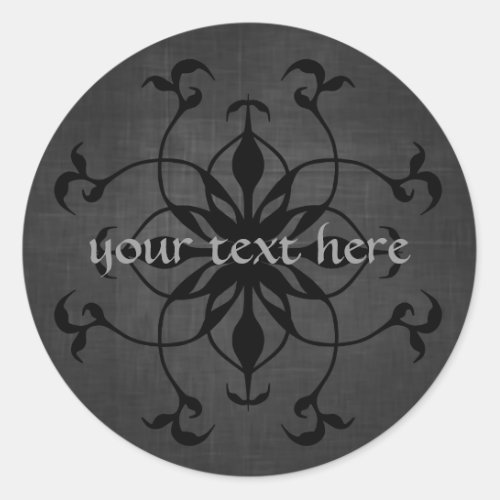 Put your text on these gorgeous Gothic stickers