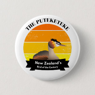 Puteketeke New Zealand's Bird of the Century Button