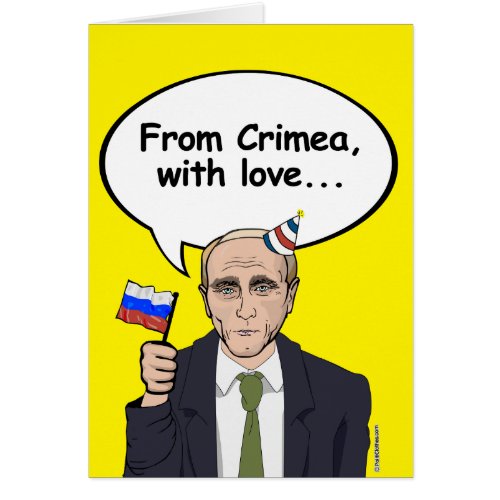 Putin Birthday Card _ From Crimea with love _ _ El