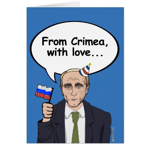 Putin Birthday Card _ From Crimea with love _ _ El