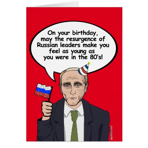 Putin Card _ Make you feel as young as the eightie