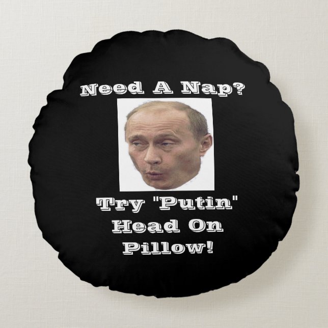 "Putin" Head on Pillow (Front)
