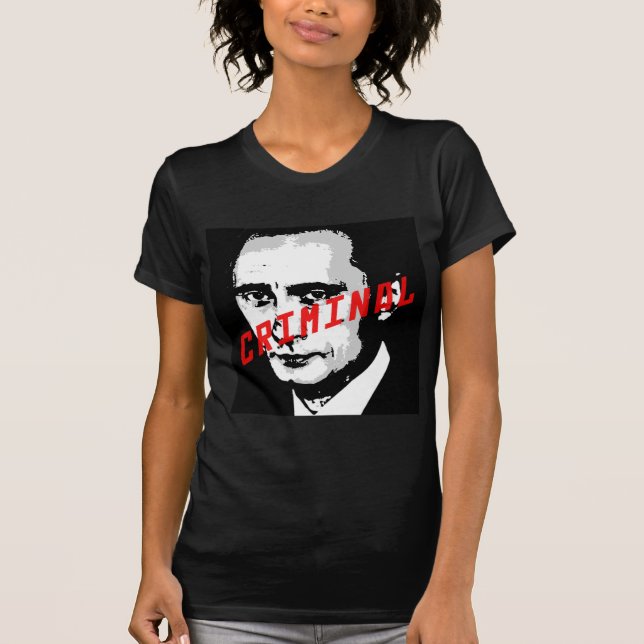 PUTIN IS A WAR CRIMINAL T-Shirt (Front)