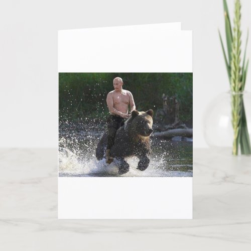 Putin is telling a bear card