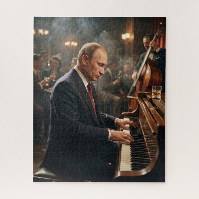 Putin Jazz Piano New Orleans Jigsaw Puzzle (Vertical)