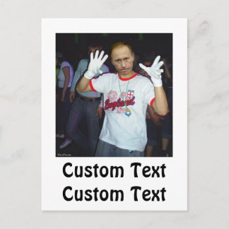 Putin Parties Postcard