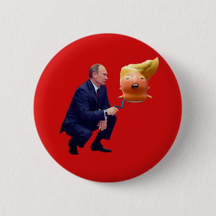 Putin Plays With Trump Balloon Button