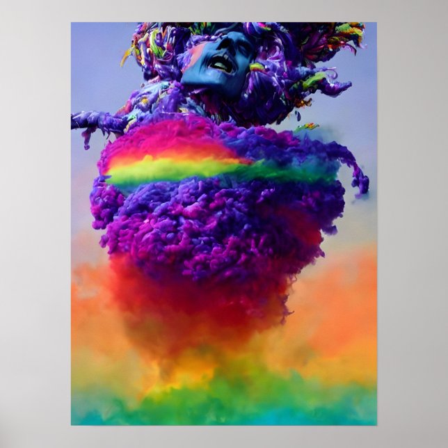 Putin Rainbow Bomb Poster (Front)