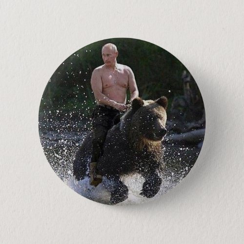 Putin rides a bear button