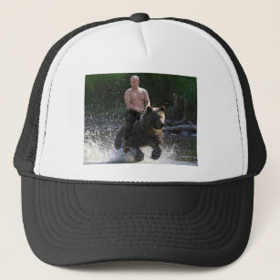 Putin rides a BEAR! Trucker Hat