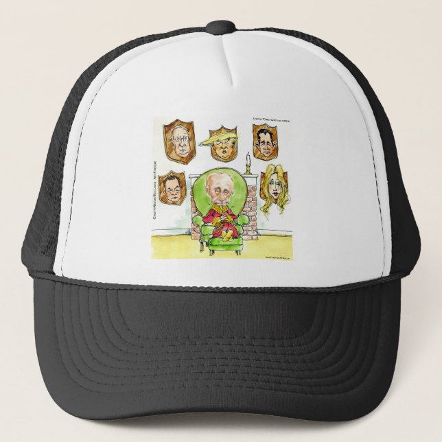 Putin The Hunter Gets Not My President Trump Trucker Hat (Front)