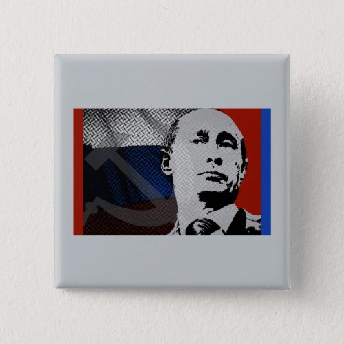 Putin with Russian Flag Button