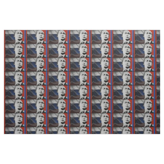Putin with Russian Flag Fabric (Fat Quarter)