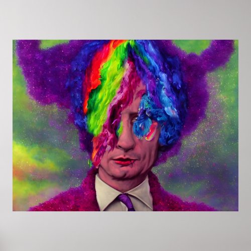 Putins Rainbow Thoughts Poster