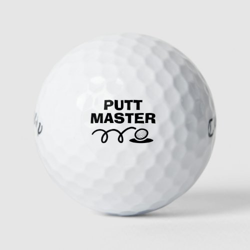 Putt Master funny Callaway golf ball gift for men