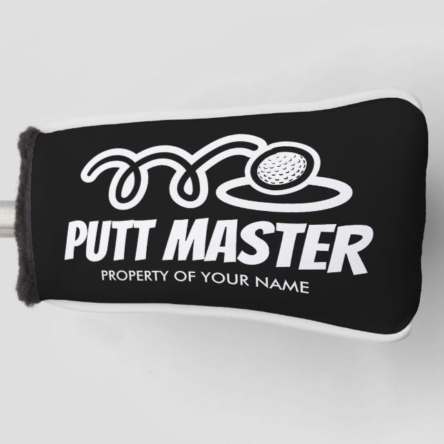 Putt Master Funny personalized golf putter cover (Front)
