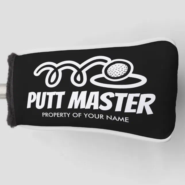 Putt Master Funny personalized golf putter cover Zazzle