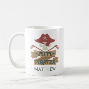 Putt Pirates Golfing Hobby Personalized Coffee Mug