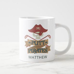 Putt Pirates Golfing Hobby Personalized Giant Coffee Mug
