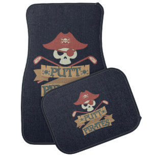 Putt Pirates Golfing Hobby Sports Car Floor Mat