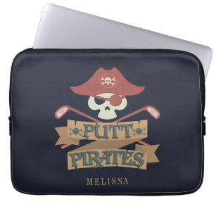 Putt Pirates Golfing Hobby Sports Laptop Sleeve