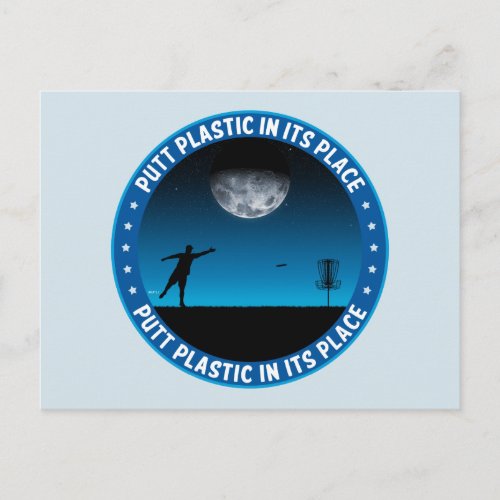 Putt Plastic In Its Place 8 Postcard