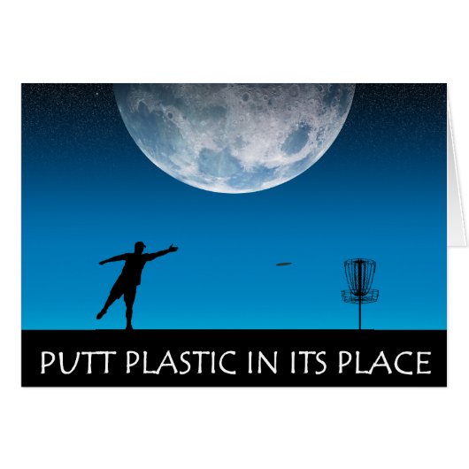 Putt Plastic In Its Place Cards (Front Horizontal)