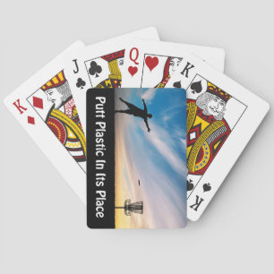 Putt Plastic In Its Place Poker Cards